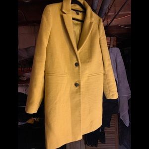 EUC Zara Trf_Outerwear Mustard Oversized Coat